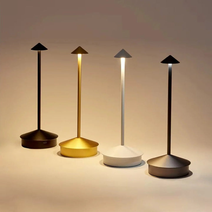 Rechargeable LED table lamp, 3 adjustable light modes and dimming, perfect for various tasks and decor.