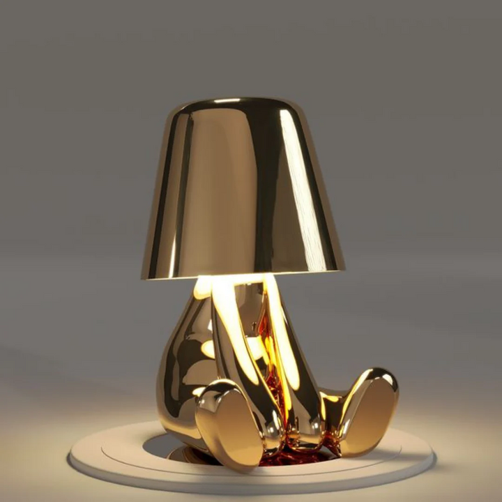 Rechargeable wireless table lamp; dimmable touch control for creative ambient lighting.
