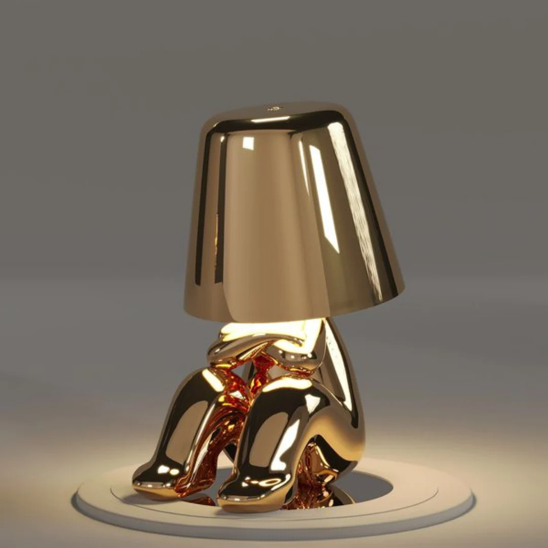 LumoPals creative dimmable table lamp, touch control, wireless, for ambient lighting.