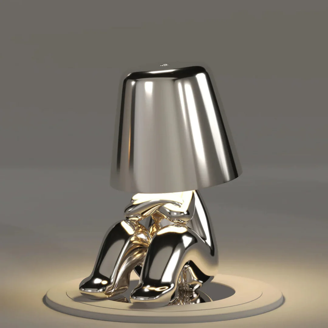 Versatile dimmable table lamp, touch control, portable and rechargeable for any setting.