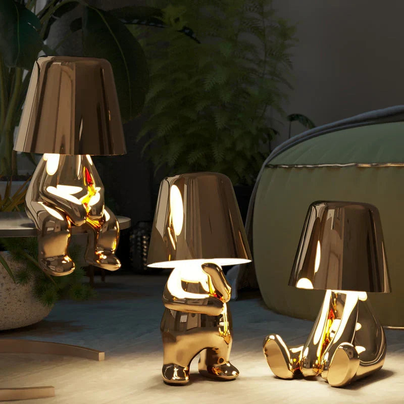 Dimmable touch control LED table lamp, perfect for ambient and decorative lighting.