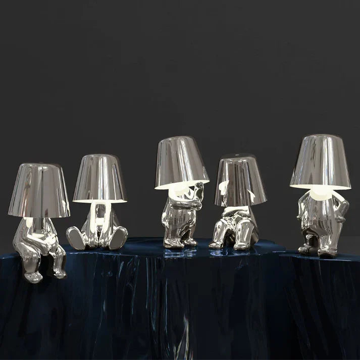 LumoPals playful dimmable table lamp, touch control & wireless, ideal for any room.
