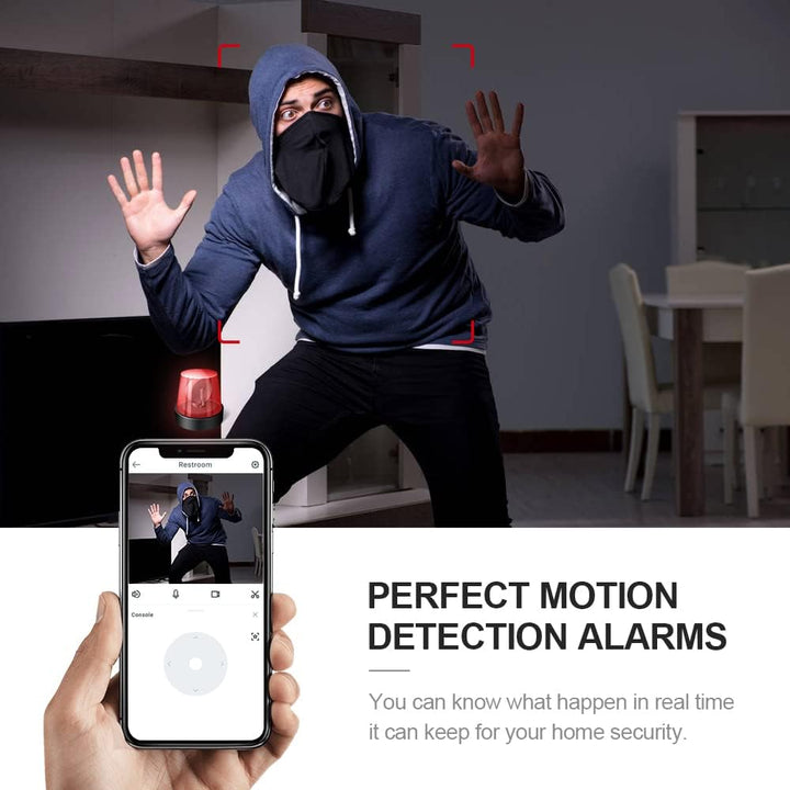 Mini 4K WiFi surveillance camera. Hidden indoor cam with night vision, motion detection for ultimate home security.