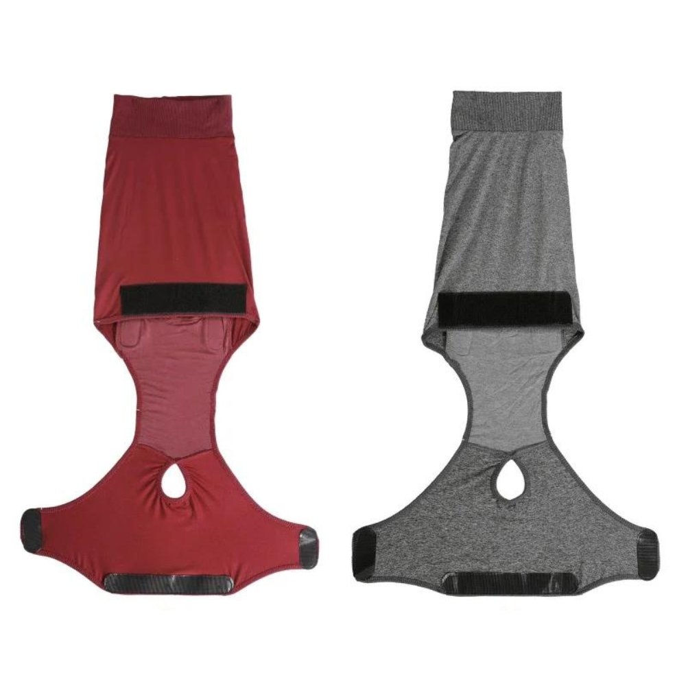 Calming dog anxiety vest & recovery suit for post-surgery, reducing stress & licking.
