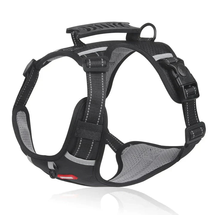 Comfortable anti-pull dog harness. Adjustable straps & reflective material for safe walks & effective training.