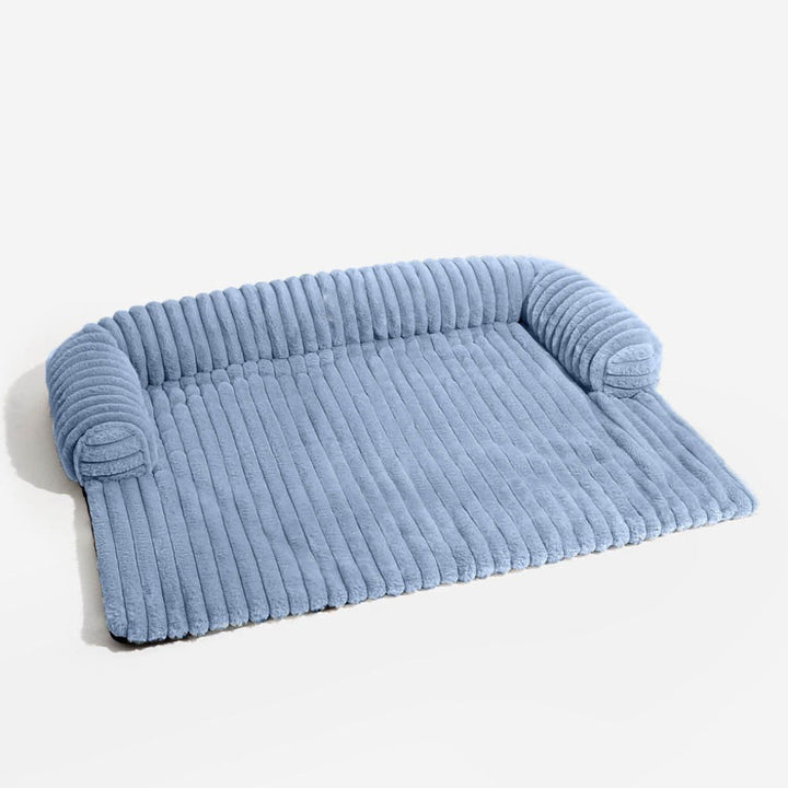 Durable fluffy pet mat for sofa protection. Washable, non-slip dog bed ensures a clean, comfortable space for your pet.