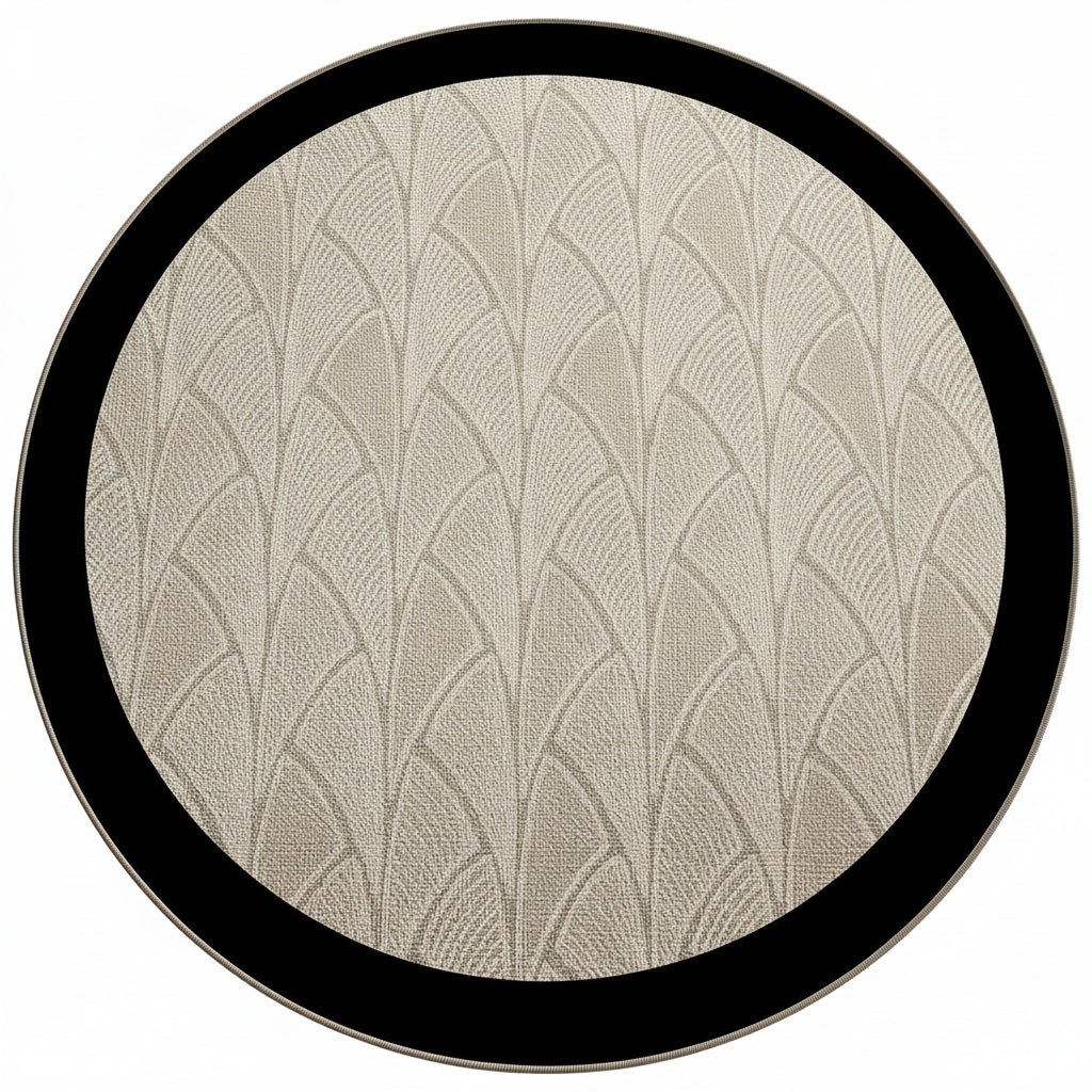 Durable Easy Clean Artisan Blossom round area rug. Pet friendly and stain resistant, perfect home decor for any living space.