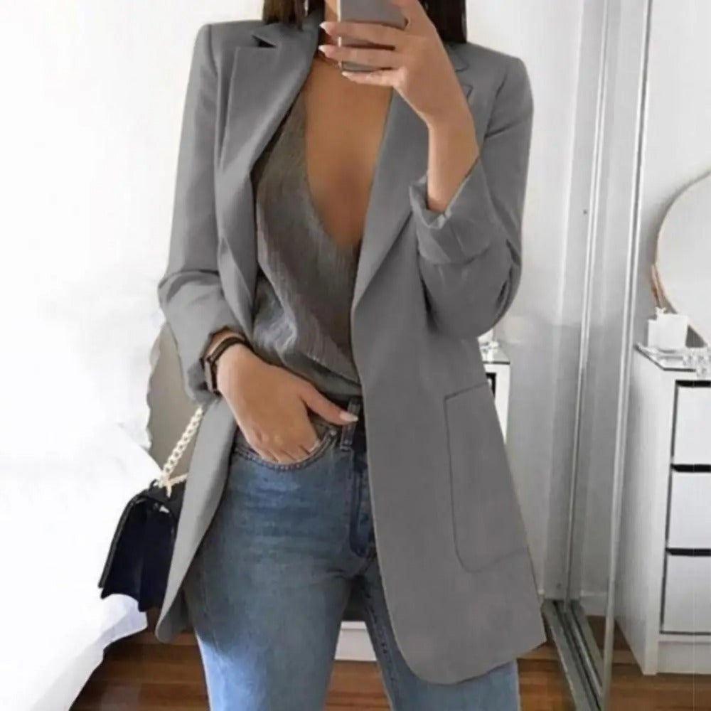 New women's fashion blazer, a tailored chic jacket for modern professional and smart casual styles.
