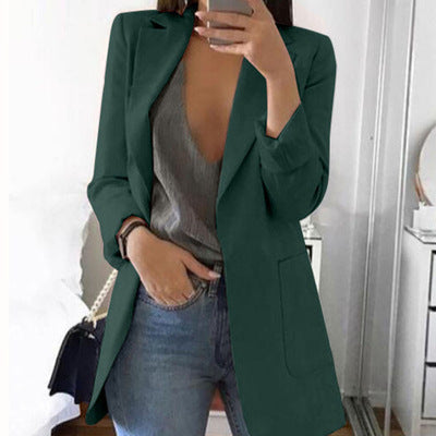 Classic women's tailored blazer in a sophisticated style, perfect for office wear & professional attire.