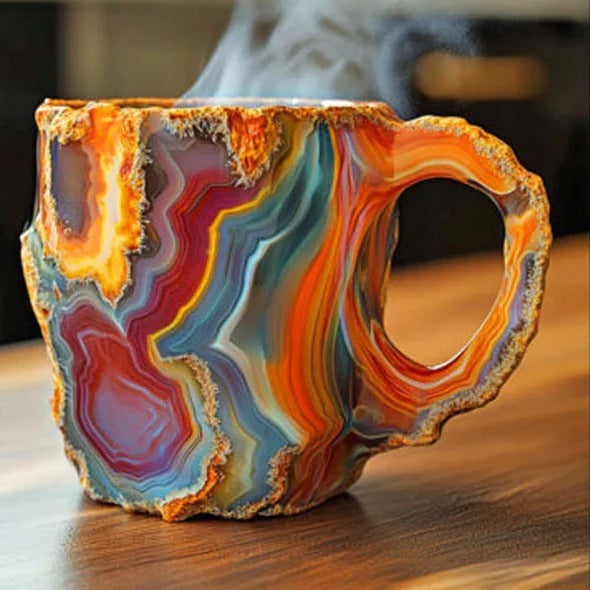 Durable mineral crystal kitchenware mug, perfect for coffee, tea, and stylish sips.