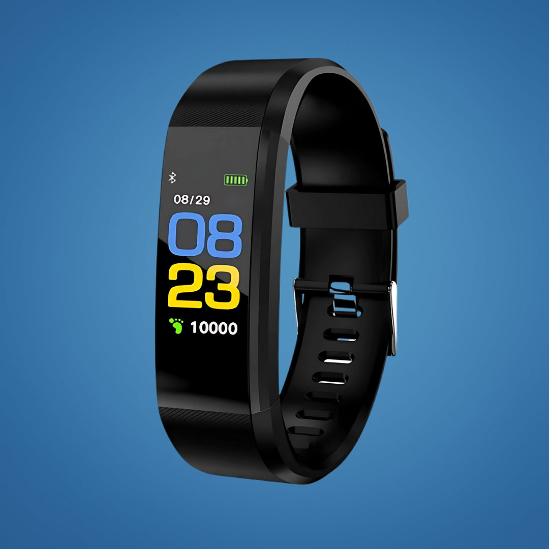 Elderly safety smartwatch featuring fall detection, GPS tracker, and health monitoring for seniors.