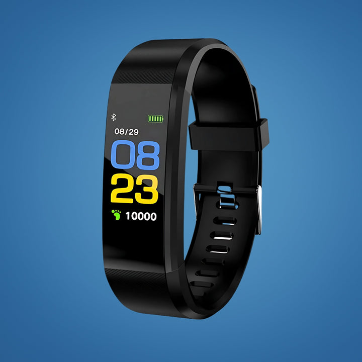 Elderly safety smartwatch featuring fall detection, GPS tracker, and health monitoring for seniors.
