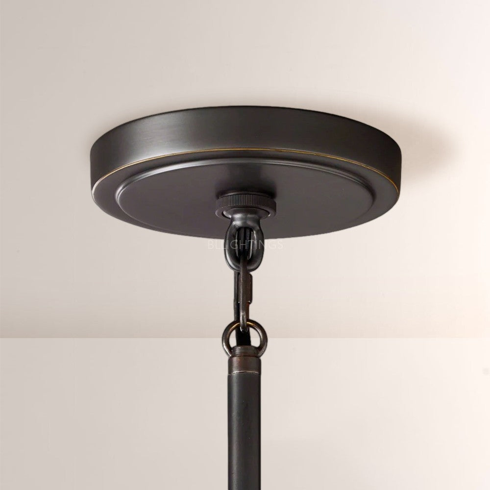 Luxurious silk shade 3-light drum pendant, offering classic modern home decor lighting for any room.