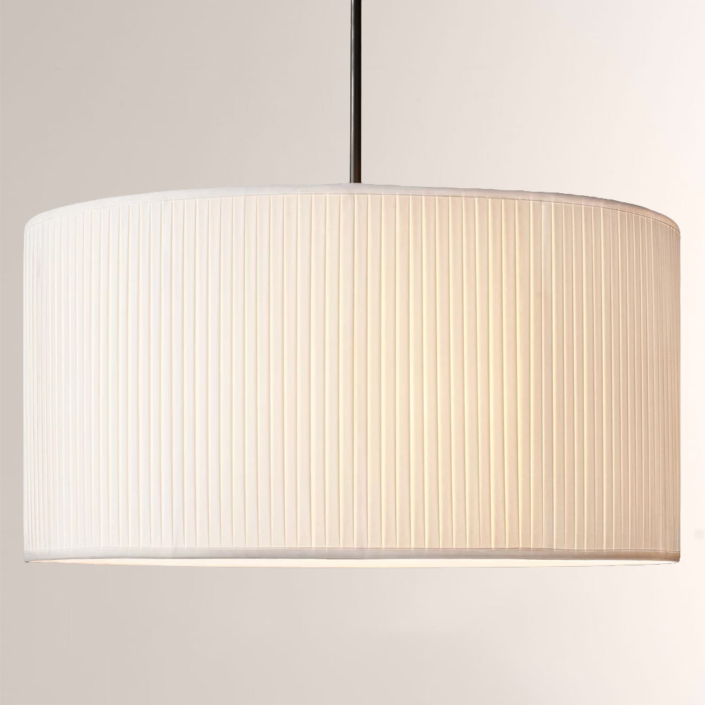 Versatile 3-light silk drum pendant light, a beautiful ceiling fixture for various home decor settings.