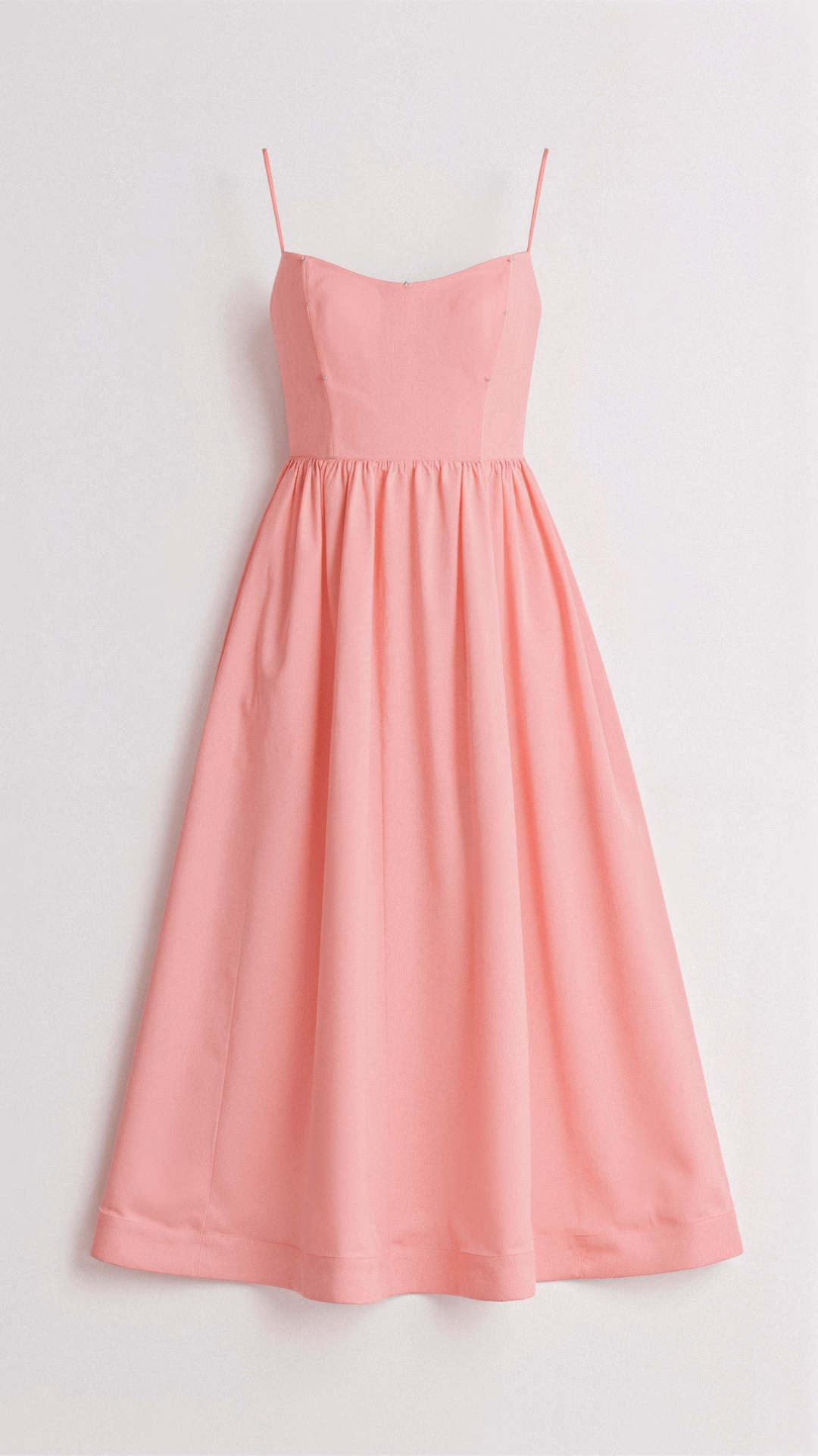 Women's elegant A-line midi dress for special occasions. A perfect flowy party or day dress.