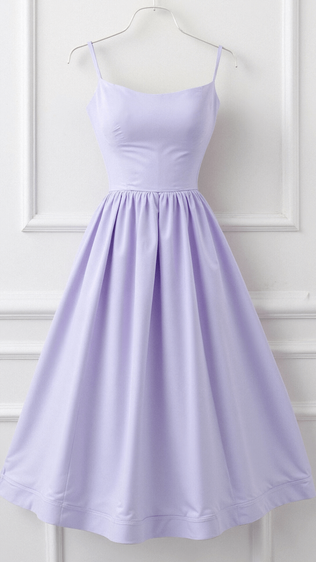 Graceful women's A-line midi dress, ideal for weddings, parties, and elegant special occasions.