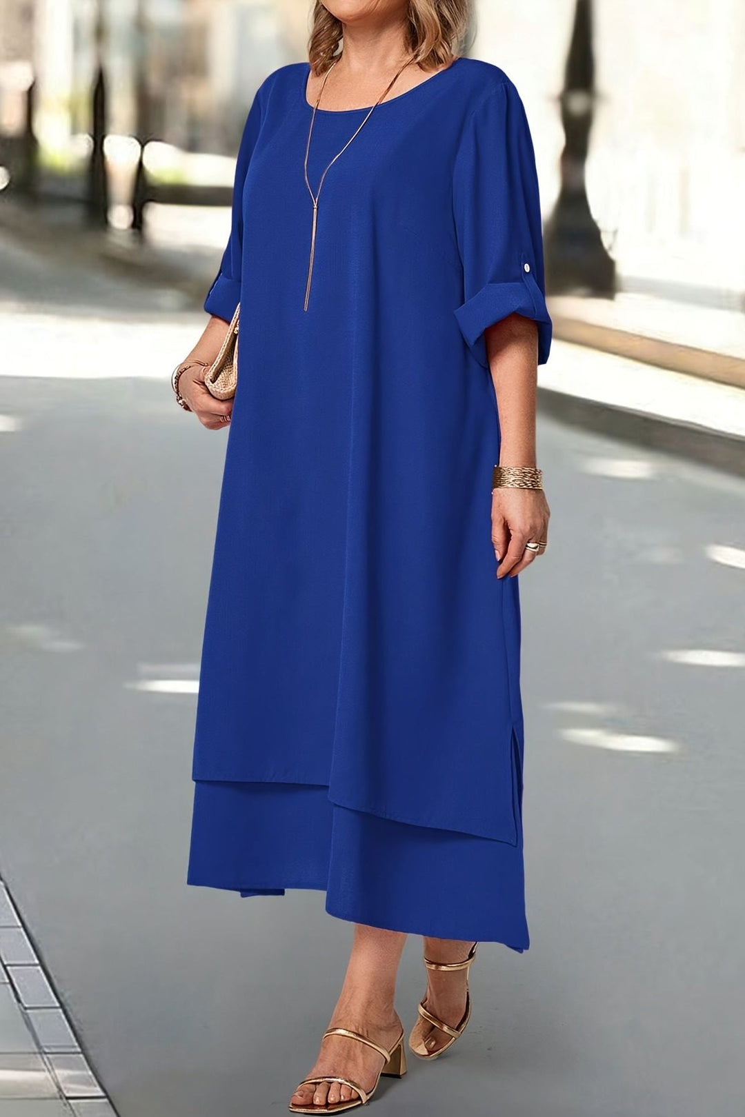 Versatile women's elegant maxi dress, a flowing evening gown or formal party dress suitable for any grand occasion.