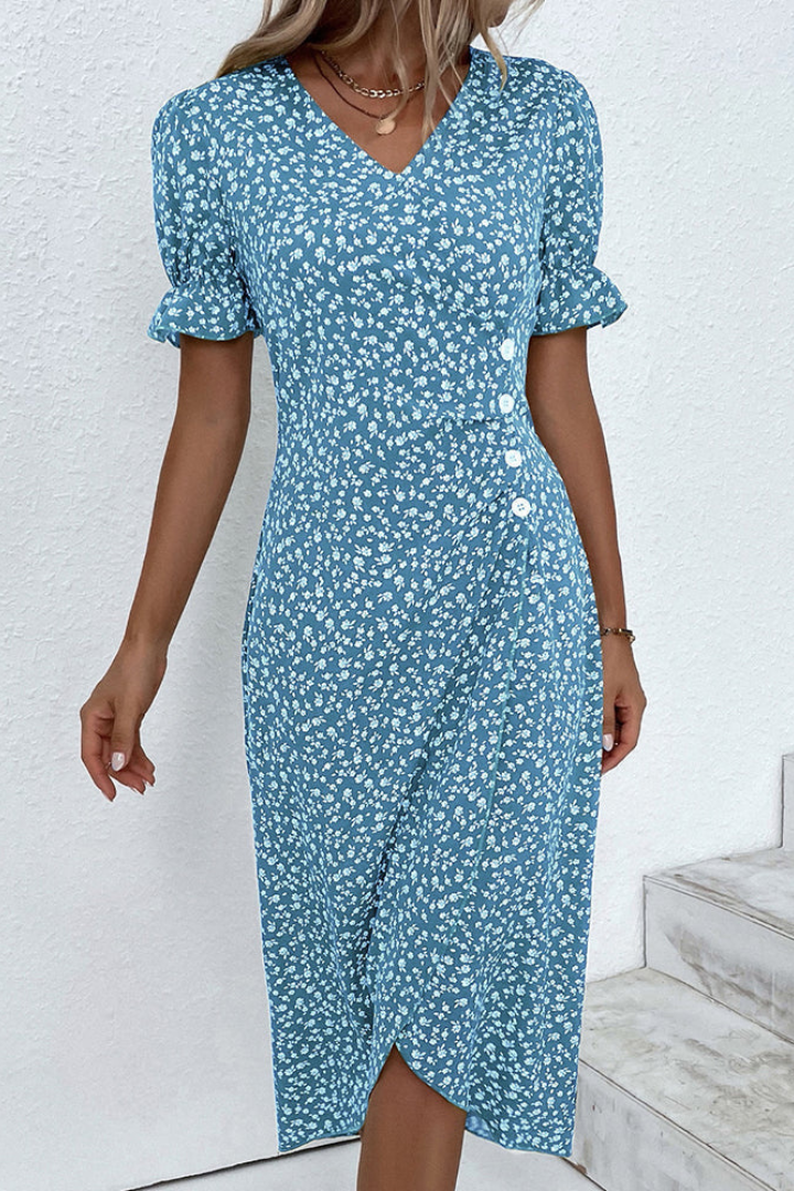 Classic black flowing midi dress for women, elegant and comfortable for versatile casual style.