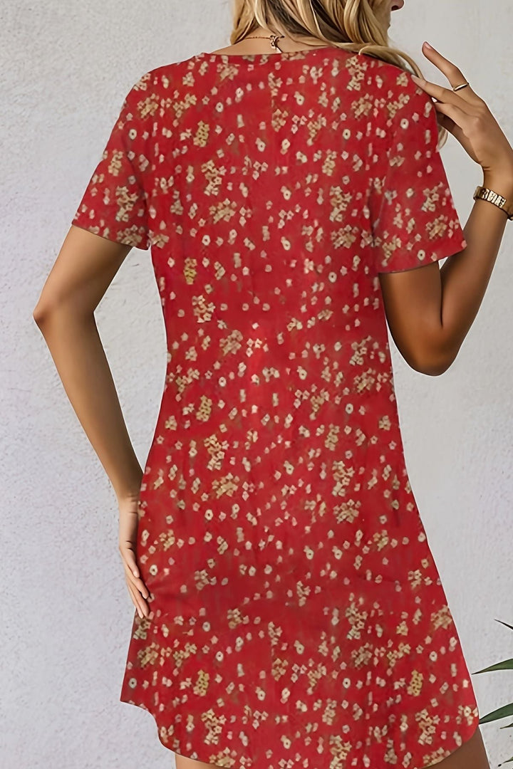 Sophisticated women's flowing midi dress. Elegant design with a comfortable relaxed fit, perfect for any occasion.