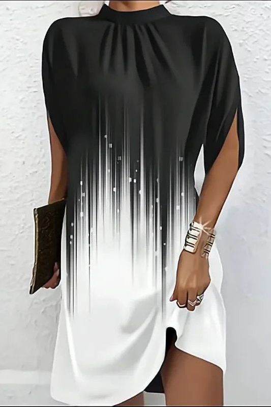 Versatile women's elegant flowing midi dress, ideal for work, everyday wear, or special occasions.