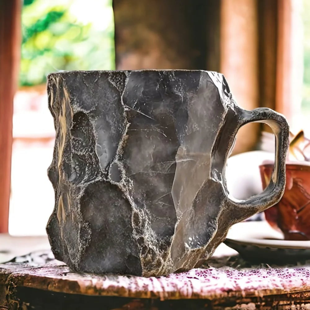Premium crystal coffee mug, artisan-crafted with a striking gemstone design, perfect for kitchenware.