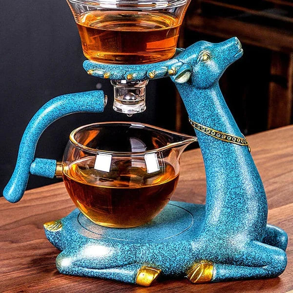 Unique magnetic tea set with automatic dispense, perfect for modern tea ceremonies and home decor.