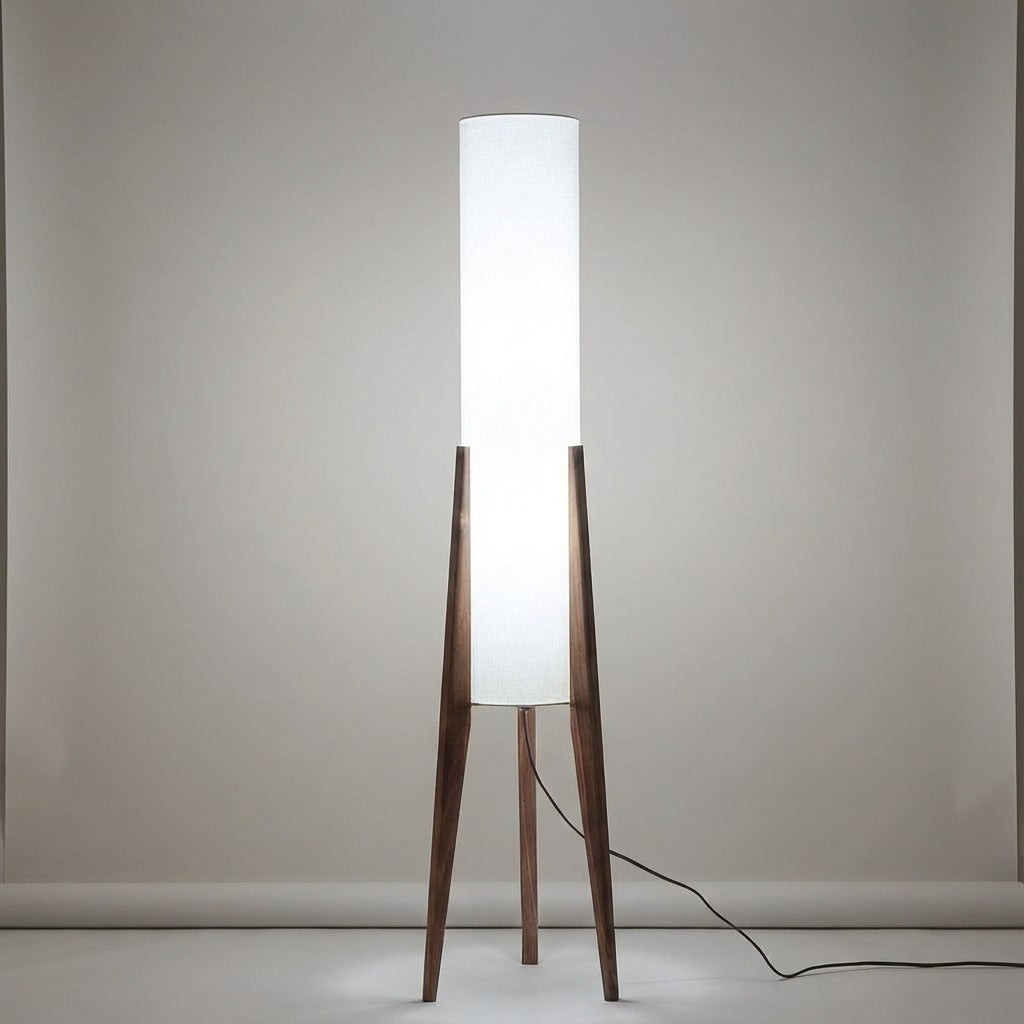 Stylish LED floor lamp for living rooms, providing elegant ambient lighting. Modern design.