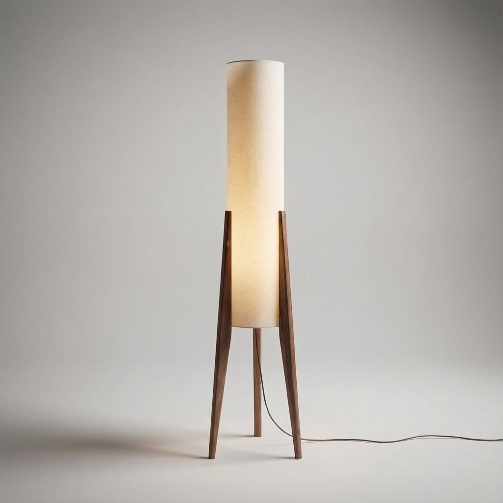 Versatile modern LED floor lamp for living rooms, Scandinavian home decor lighting accent.