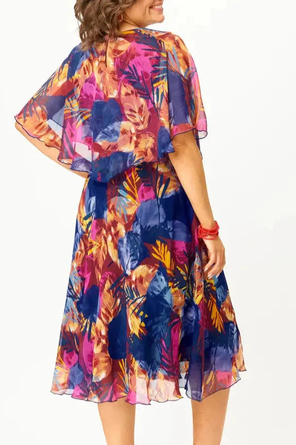 Timeless women's elegant midi dress, a sophisticated and versatile option for day or evening wear.