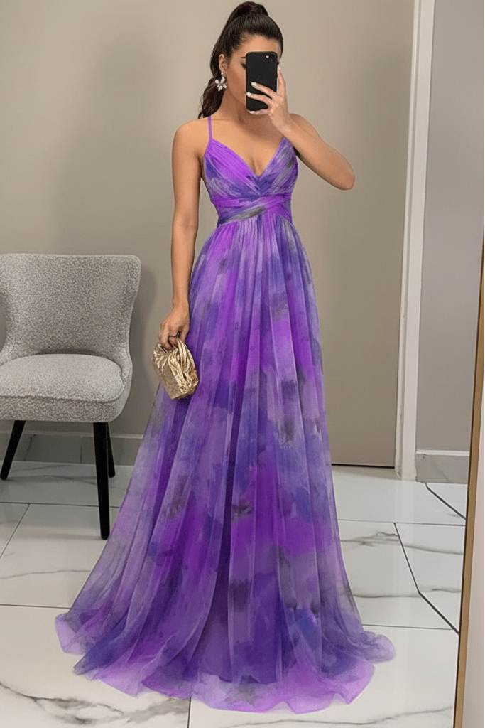 Back view of the women's sleeveless maxi dress, highlighting its graceful drape & comfortable, flowy design.