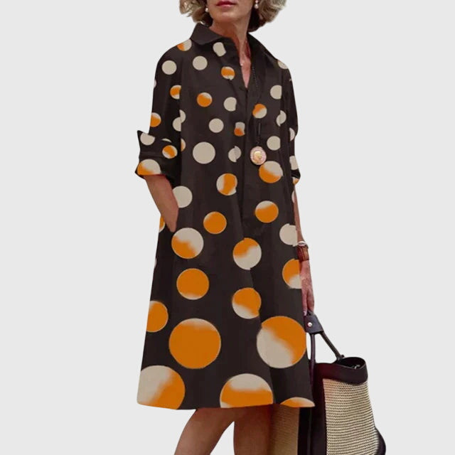 Women's versatile elegant flowy dress with pockets, ideal for spring, summer, and everyday chic.