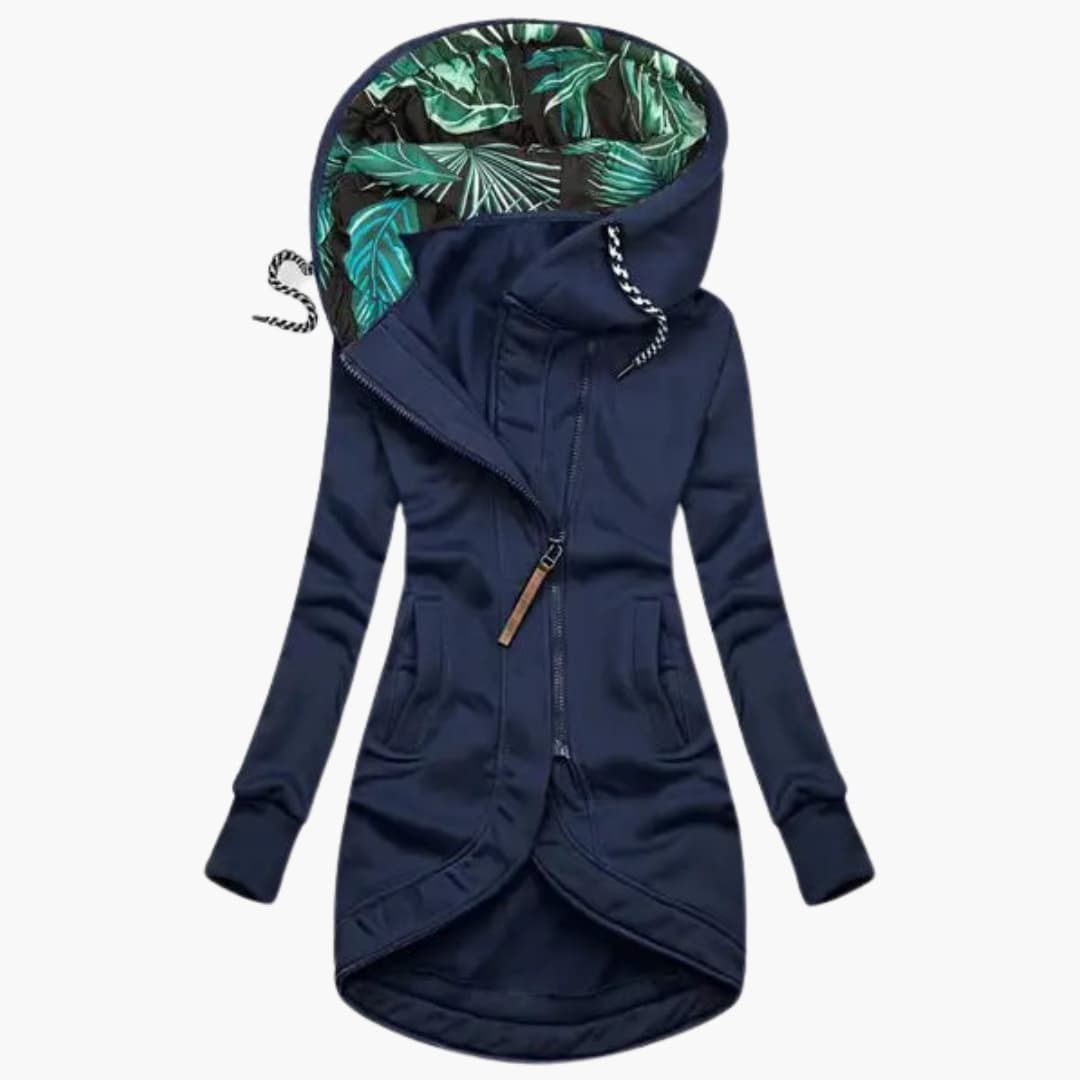 Elegant women's insulated winter jacket, warm & chic for cold weather. Perfect windproof ladies outerwear.
