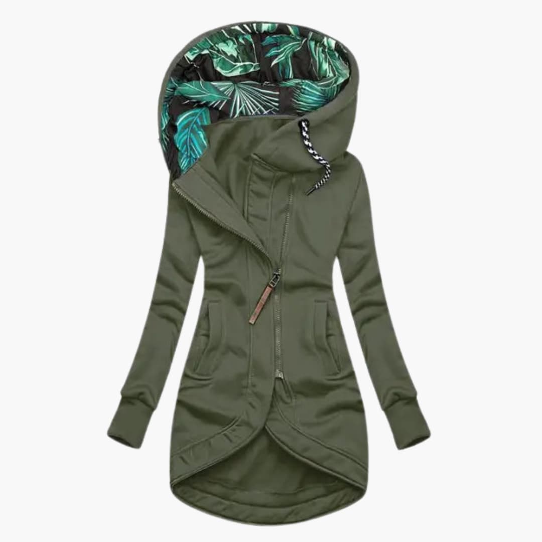 Chic women's winter jacket, insulated & windproof. Keeps you warm in cold weather. Elegant ladies outerwear.