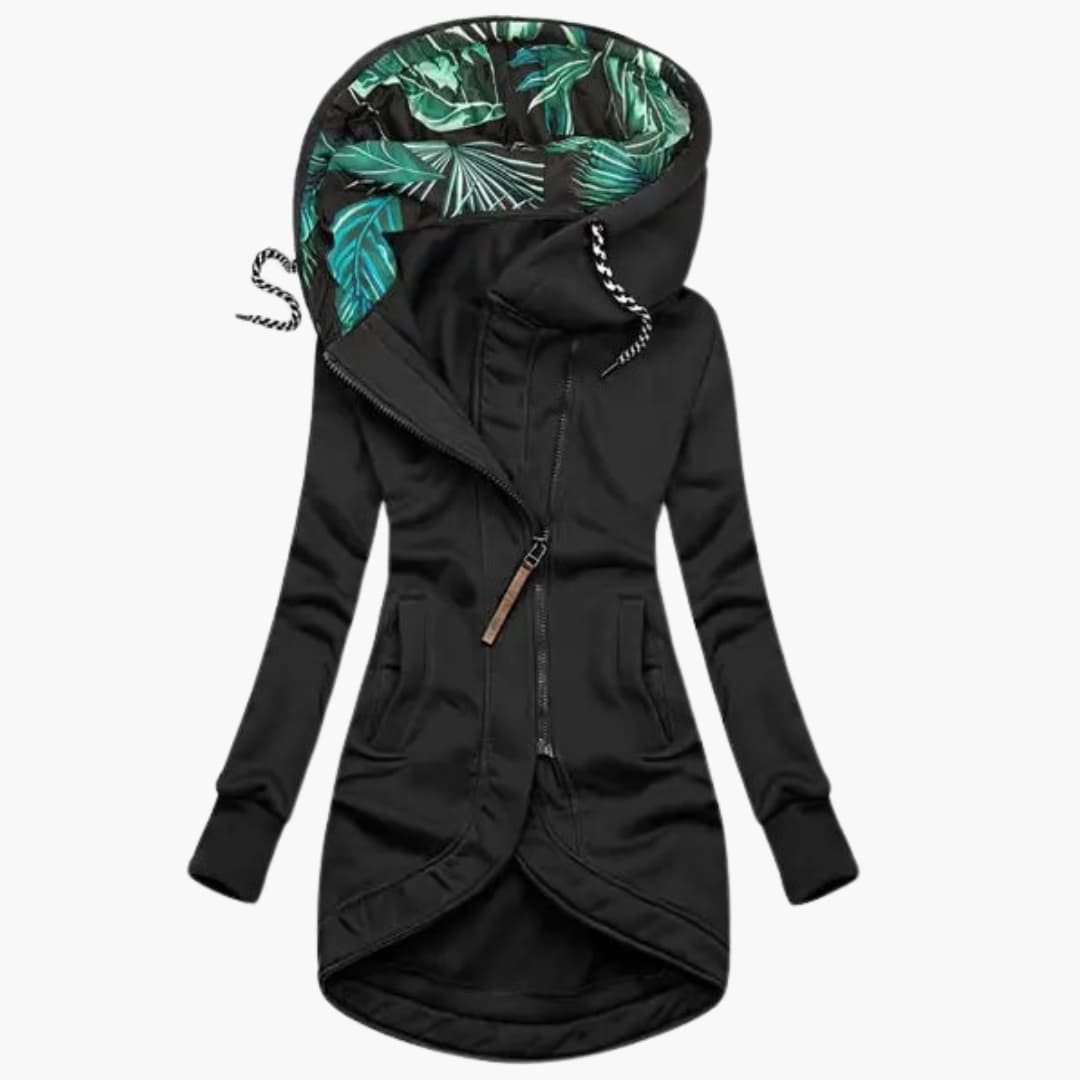 Fashionable women's insulated jacket for extreme cold. Windproof, warm & elegant. Essential winter outerwear.