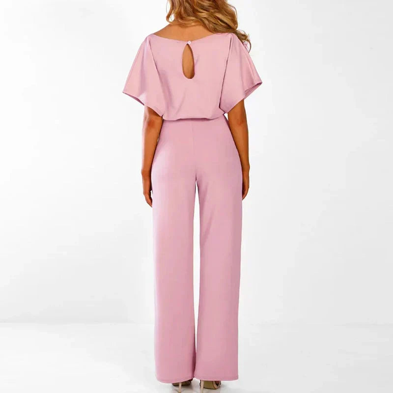 New women's one-piece jumpsuit featuring a flattering fit and modern design, ideal for summer style.