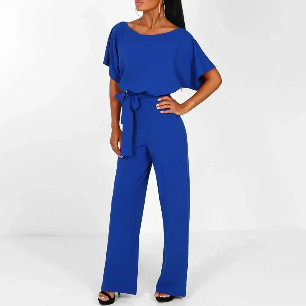 Casual chic women's jumpsuit with a flattering fit, perfect for spring events or stylish summer evenings.