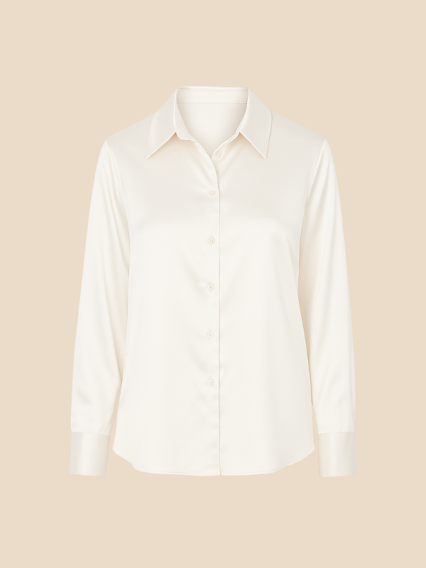 Elegant women's long sleeve blouse, a versatile button-up top for any wardrobe.