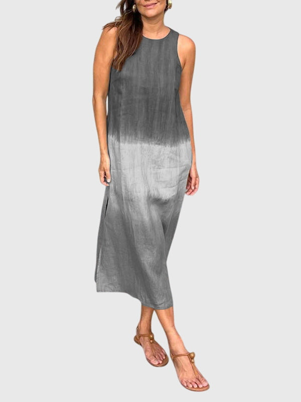 Comfortable women's printed dress, an elegant design ideal for versatile styling.