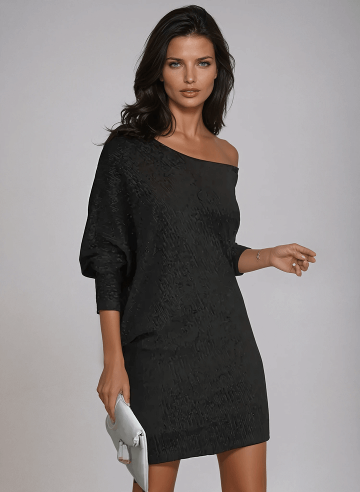 Shimmering sequin cocktail mini dress for women, ideal for night out or formal events.