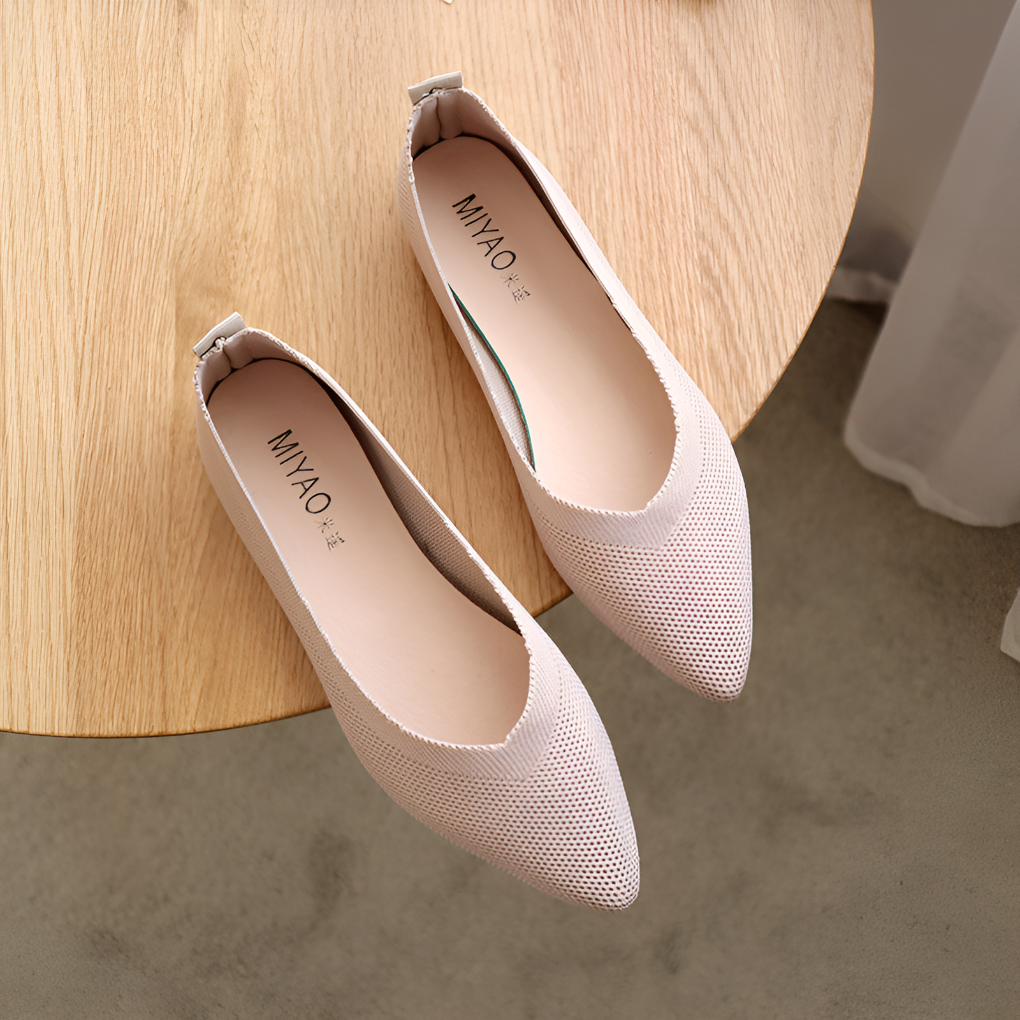 Lightweight women's slip-on ballerina flats, perfect summer footwear for comfort.