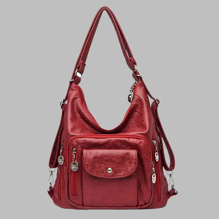 Elegant women's slouchy tote shoulder bag, spacious for everyday essentials. Classic handbag for work or travel.