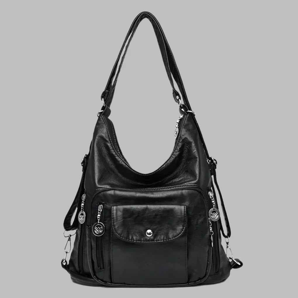 Versatile women's slouchy tote bag, a spacious and elegant shoulder handbag for daily use, work, or travel.