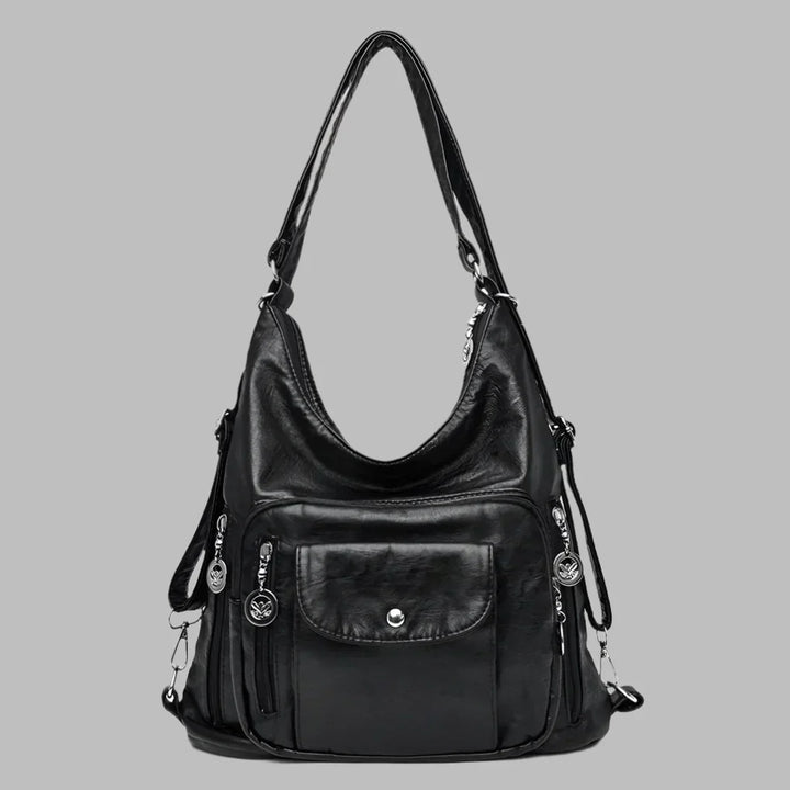 Versatile women's slouchy tote bag, a spacious and elegant shoulder handbag for daily use, work, or travel.