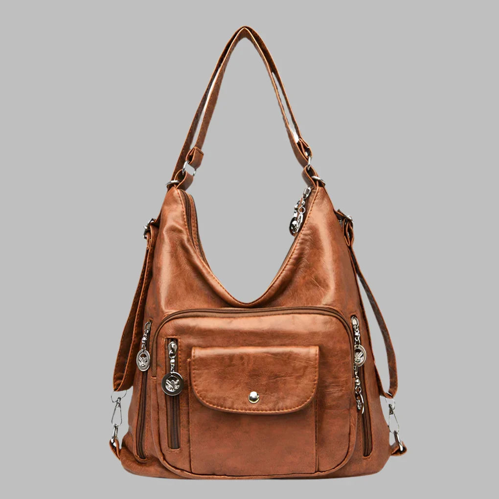 Comfortable women's slouchy tote shoulder bag, a classic and spacious handbag for daily essentials or travel.