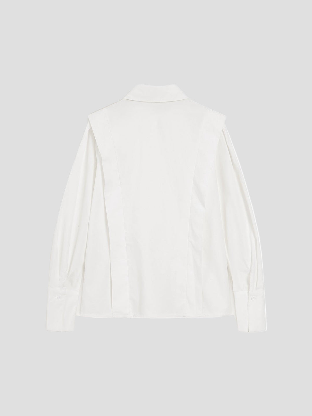 Stylish women's square neck button-down blouse, an elegant long sleeve top for a chic and polished look.