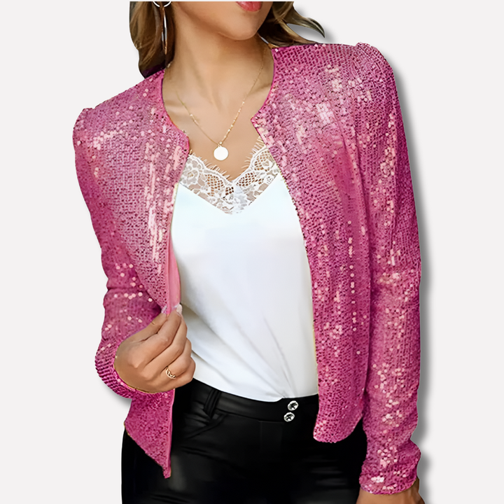 Women's tailored evening blazer, a stylish and elegant jacket for professional office and chic formal wear.
