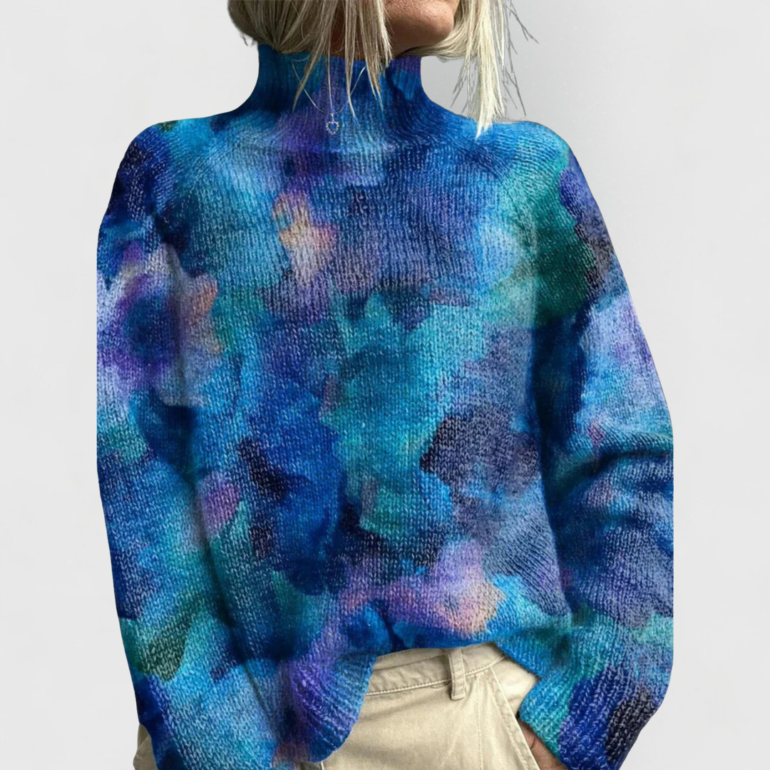 Timeless women's turtleneck sweater, a chic winter apparel for sophisticated and comfortable fashion.