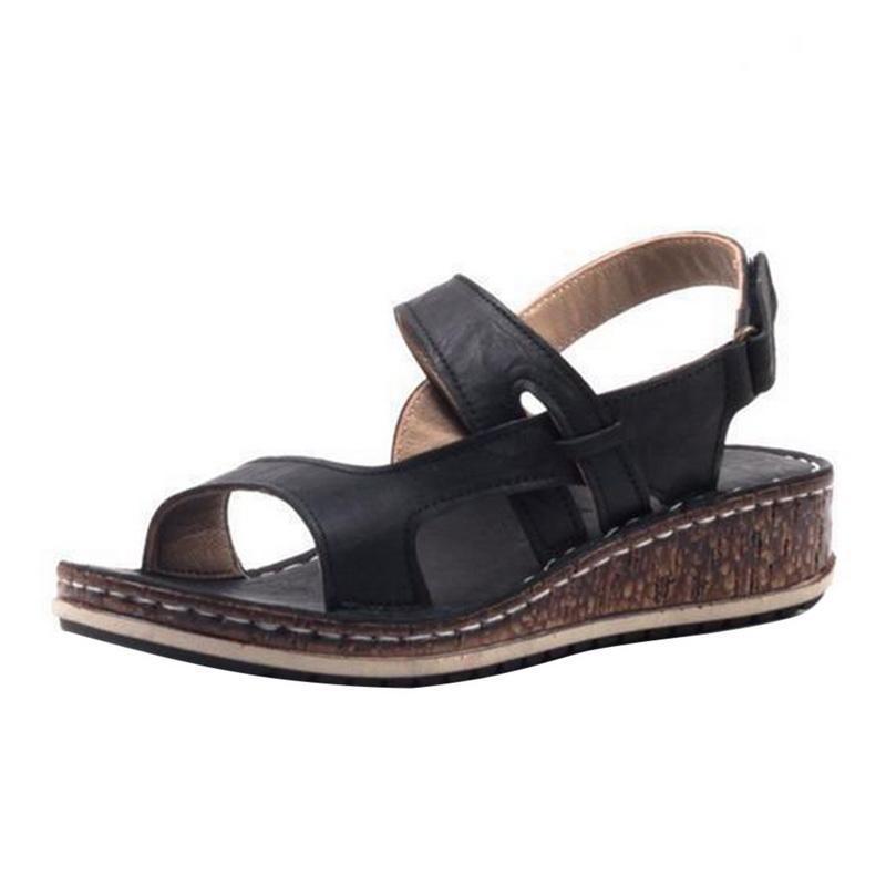 Stylish women's platform wedge sandals, providing an elegant lift and comfortable support for summer style.