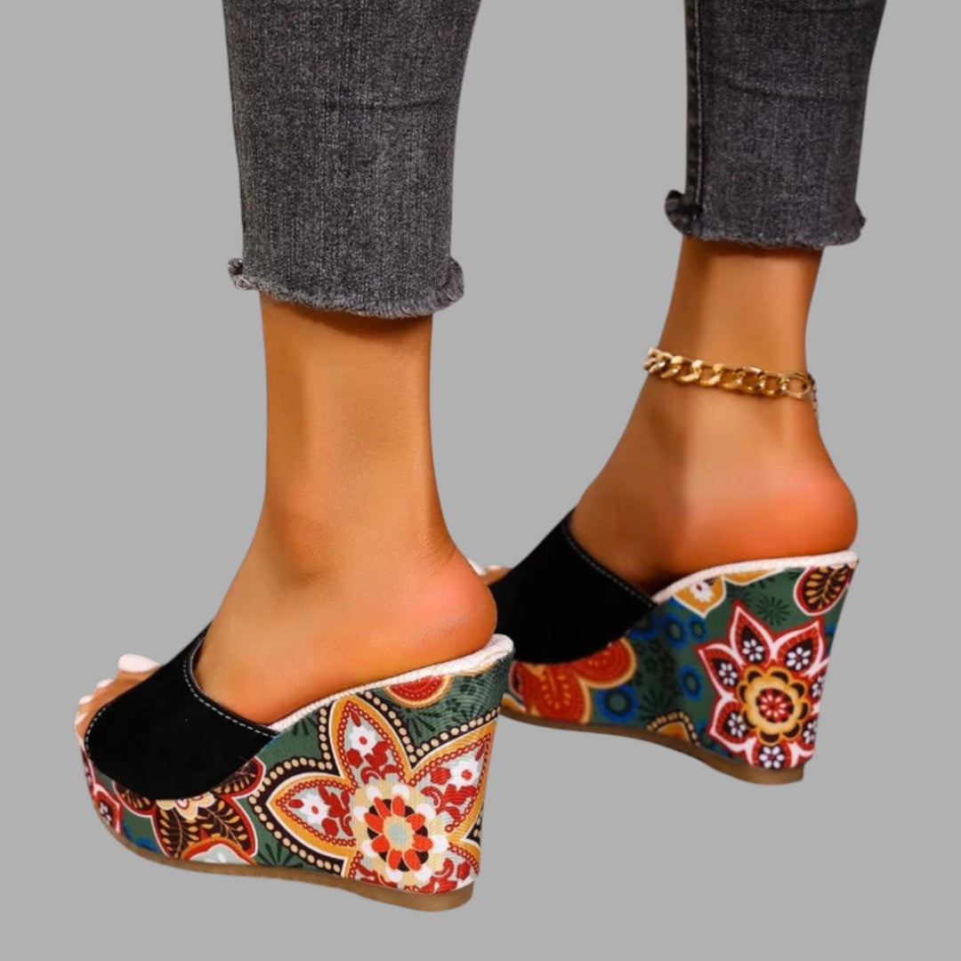 Versatile elegant wedge sandals for women, perfect for summer events, parties, or everyday comfort.