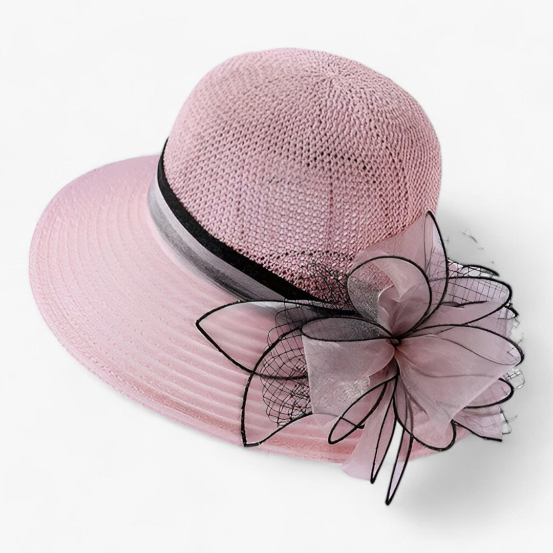 Beautifully crafted elegant wide brim sun hat for women, a sophisticated summer accessory.